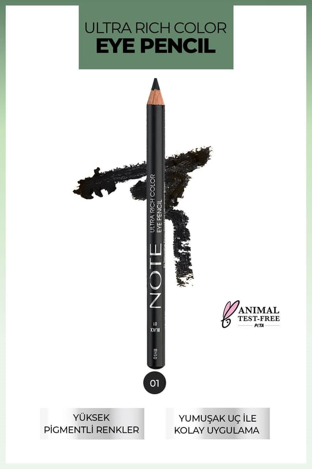 خط چشم Note Cosmetics مدل Ultra Rich Color شماره 01 رنگ مشکی خط چشم Note Cosmetics مدل Ultra Rich Color شماره 01 رنگ مشکی