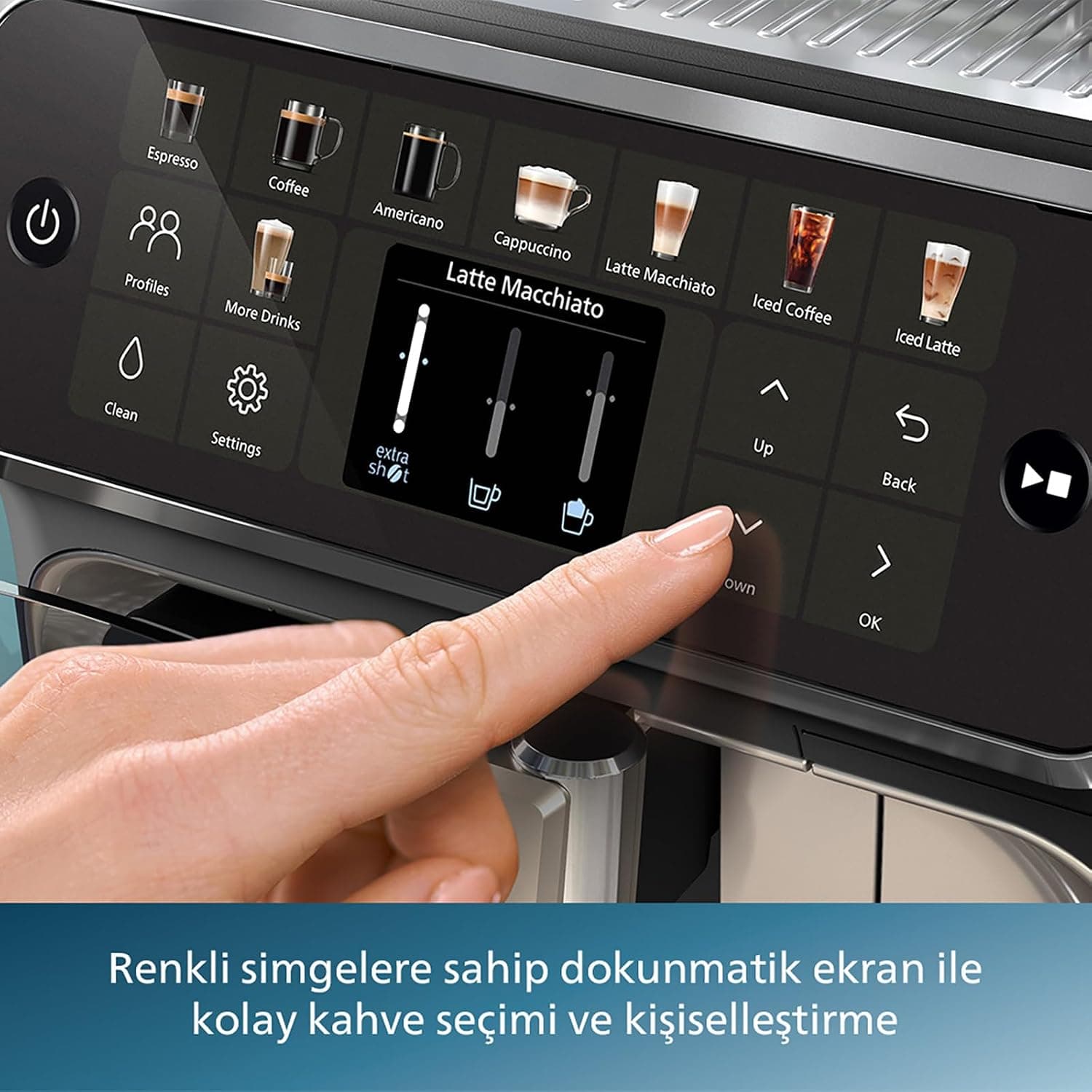 اسپرسوساز تماماتوماتیک Philips سری 5500 LatteGo مدل EP5547/90 همراه قرص حلکننده روغن قهوه CA6704/10 اسپرسوساز تماماتوماتیک Philips سری 5500 LatteGo مدل EP5547/90 همراه قرص حلکننده روغن قهوه CA6704/10