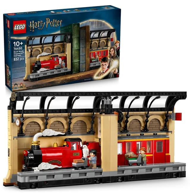 لگو 76450 Harry Potter دکور کتابخانه Hogwarts Express 832 قطعه لگو 76450 Harry Potter دکور کتابخانه Hogwarts Express 832 قطعه