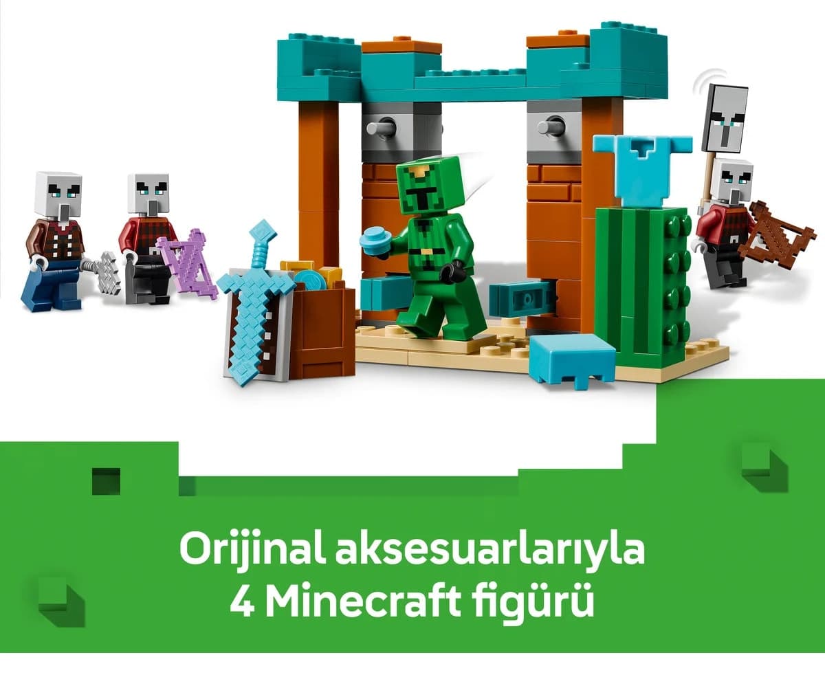 لگو Minecraft گشت صحرایی روستایی سرکش مدل 21267 ۱۰۵ قطعه لگو Minecraft گشت صحرایی روستایی سرکش مدل 21267 ۱۰۵ قطعه