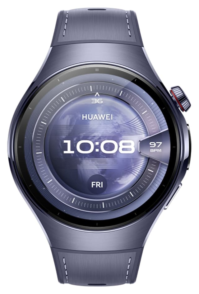 ساعت هوشمند Huawei بنفش متالیک مدل WATCH 5 46mm ساعت هوشمند Huawei بنفش متالیک مدل WATCH 5 46mm