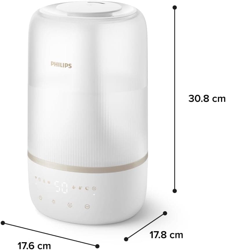 رطوبتساز هوا PHILIPS مناسب اتاقهای تا 41 m2 با 32 ساعت کارکرد و رایحهدرمانی SkyMist سفید مدل HU1510/04 رطوبتساز هوا PHILIPS مناسب اتاقهای تا 41 m2 با 32 ساعت کارکرد و رایحهدرمانی SkyMist سفید مدل HU1510/04