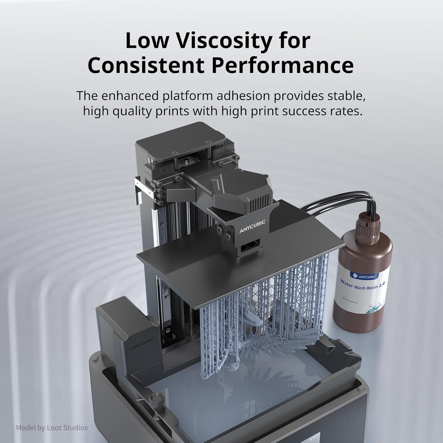 رزین پرینتر سه بعدی ANYCUBIC قابل شستشو با آب 405nm کمانقباض رزین پرینتر سه بعدی ANYCUBIC قابل شستشو با آب 405nm کمانقباض