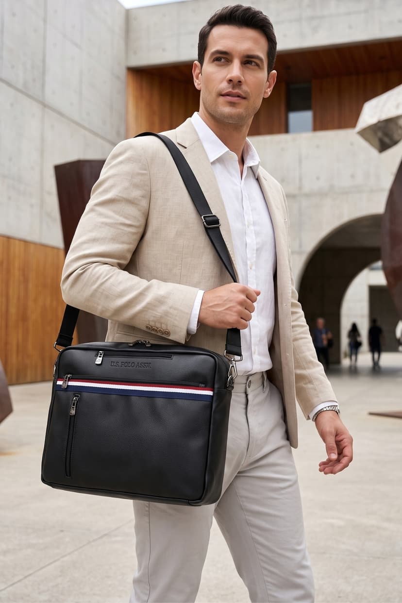 کیف اداری زنانه U.S. Polo Assn. مشکی لپتاپ مدل 21592-21591 کیف اداری زنانه U.S. Polo Assn. مشکی لپتاپ مدل 21592-21591