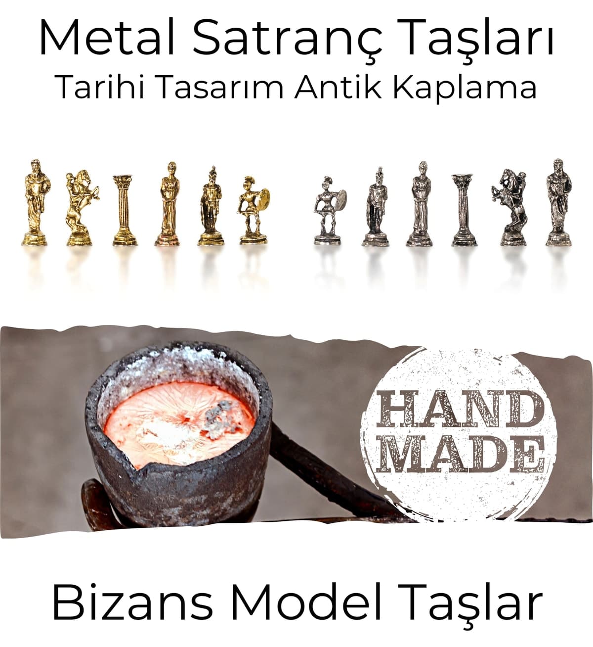 ست شطرنج فلزی دستساز Metalicraft مدل MC59 طرح بیزانسی چوب راش ست شطرنج فلزی دستساز Metalicraft مدل MC59 طرح بیزانسی چوب راش