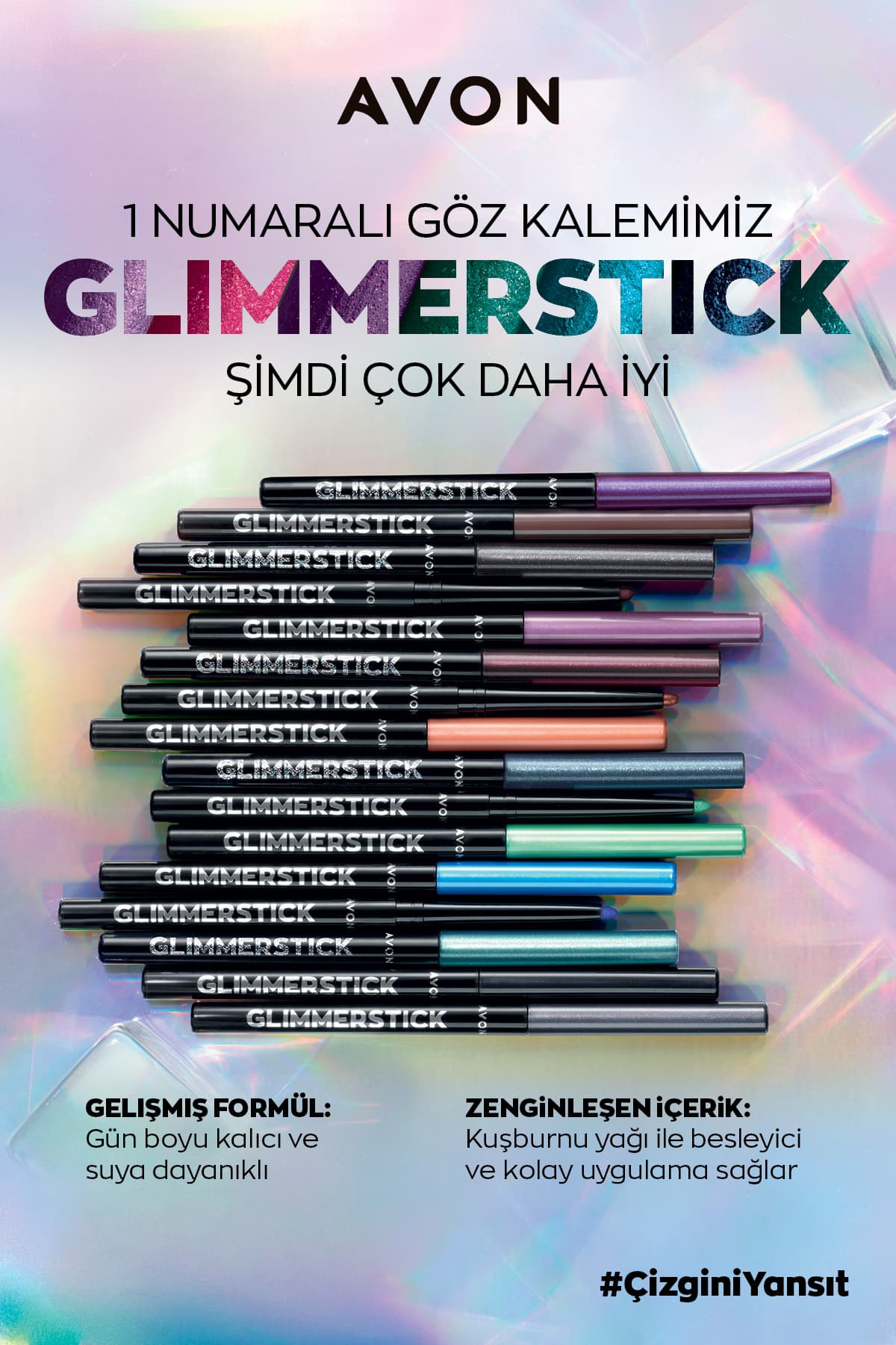 مداد چشم Avon Glimmersticks با مکانیزم بالابر قرمز گیلاسی مداد چشم Avon Glimmersticks با مکانیزم بالابر قرمز گیلاسی