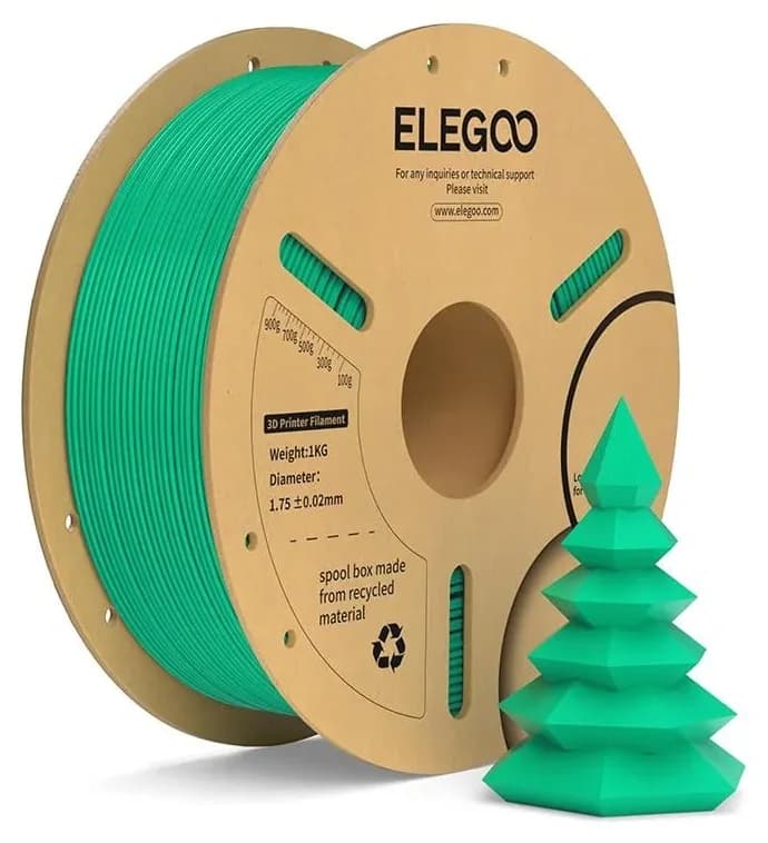 فیلامنت پرینتر سه بعدی ELEGOO PLA+ سبز دریایی فیلامنت پرینتر سه بعدی ELEGOO PLA+ سبز دریایی