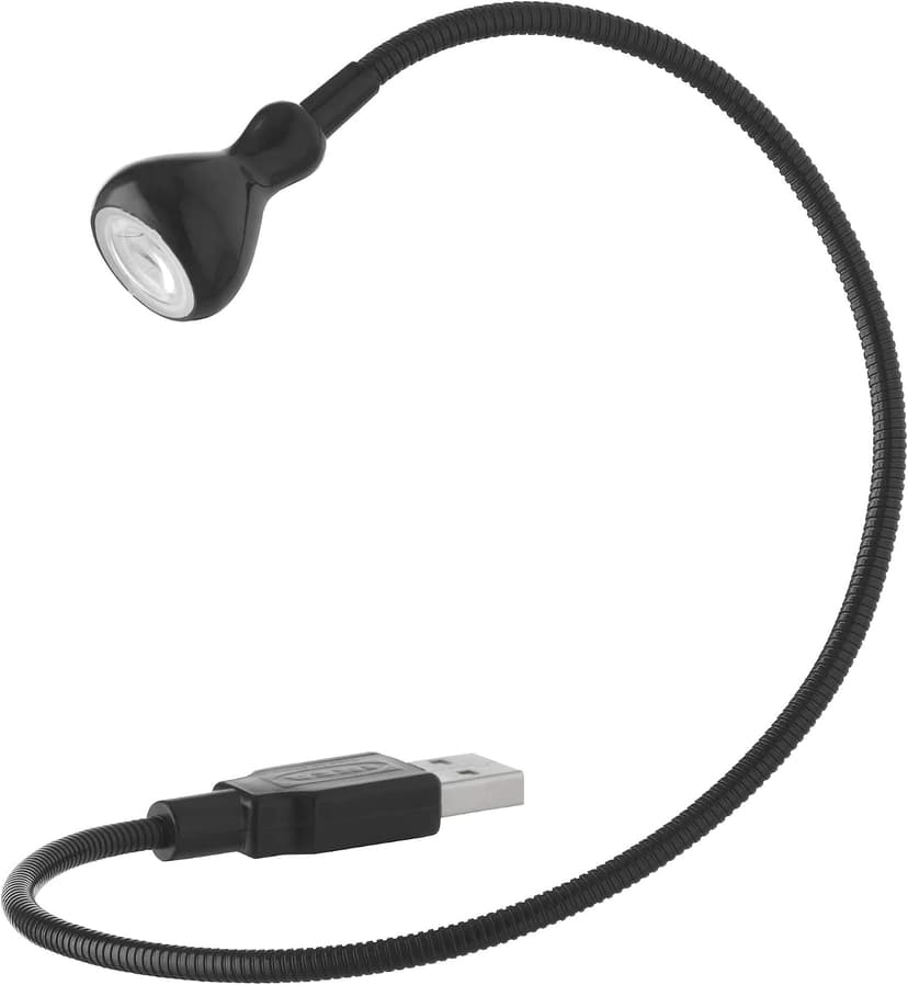 چراغ LED مشکی USB قابل تنظیم Ikea پلاستیک ABS بسته ۱ عددی چراغ LED مشکی USB قابل تنظیم Ikea پلاستیک ABS بسته ۱ عددی