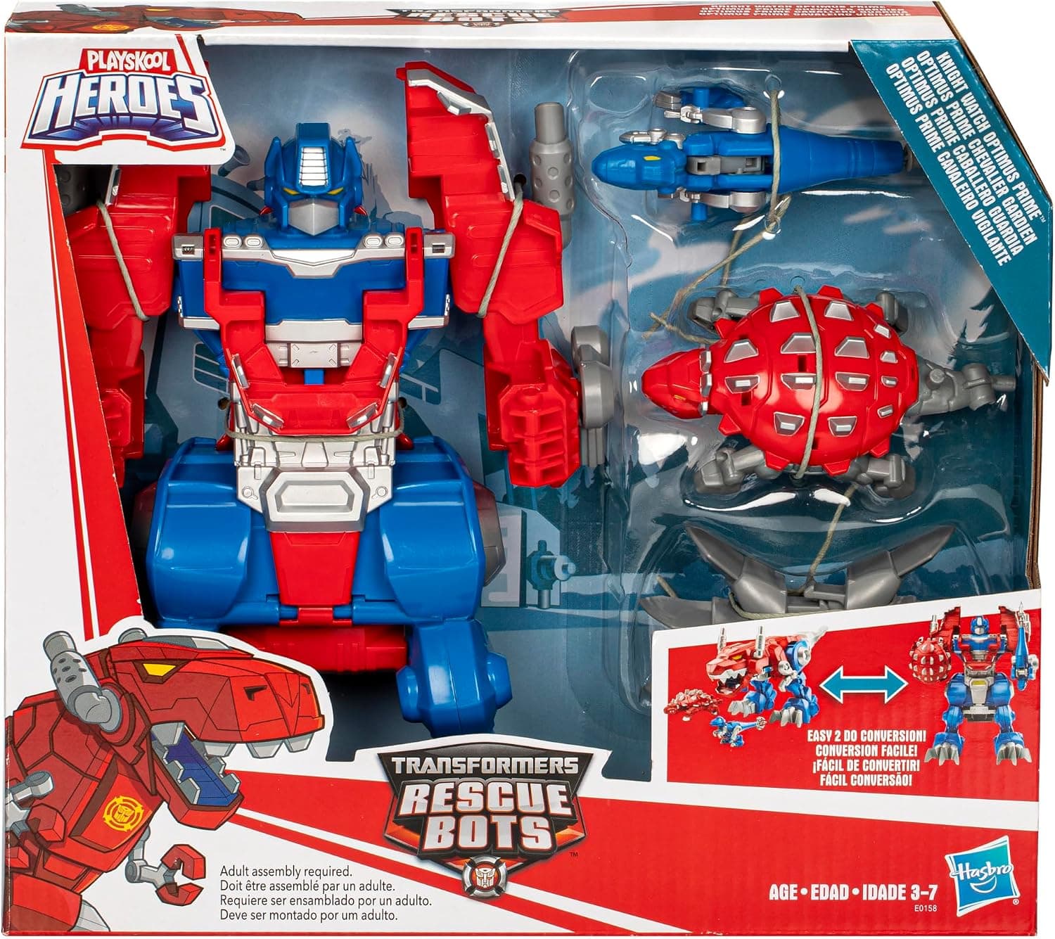 فیگور اکشن اسباببازی Transformers برای کودکان مدل Rescue Bots Knight Watch Optimus Prime فیگور اکشن اسباببازی Transformers برای کودکان مدل Rescue Bots Knight Watch Optimus Prime