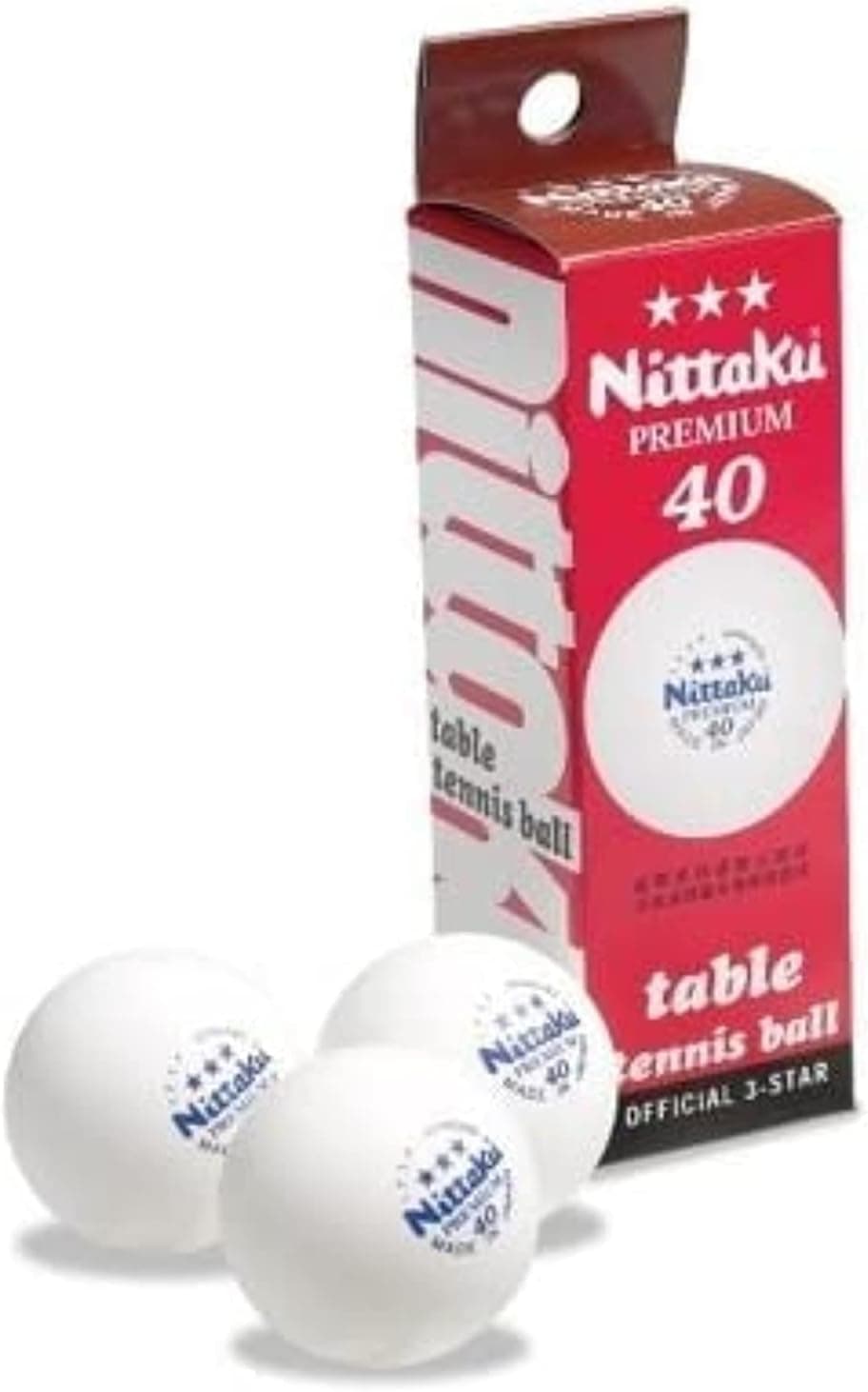 توپ تنیس روی میز 3 ستاره NITTAKU مدل 40+ توپ تنیس روی میز 3 ستاره NITTAKU مدل 40+