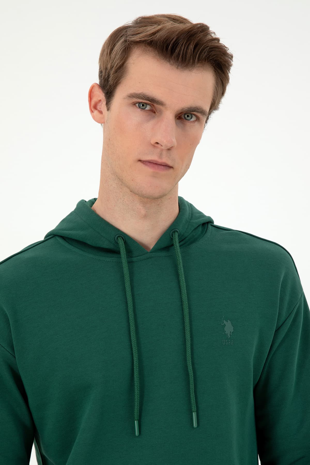 سوئشرت مردانه U.S. Polo Assn. سبز تیره ساده مدل 50298271-VR079 سوئشرت مردانه U.S. Polo Assn. سبز تیره ساده مدل 50298271-VR079