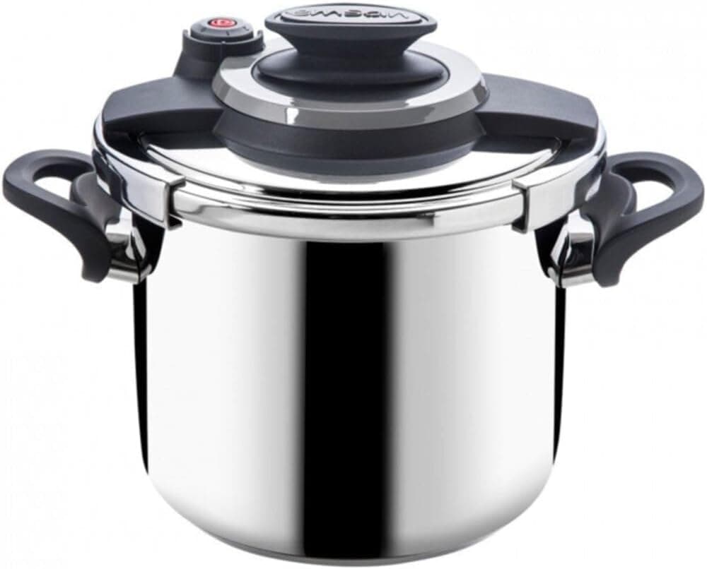 قابلمه زودپز Emsan سیاه خاکستری 4+6 Litre مدل Montana قابلمه زودپز Emsan سیاه خاکستری 4+6 Litre مدل Montana