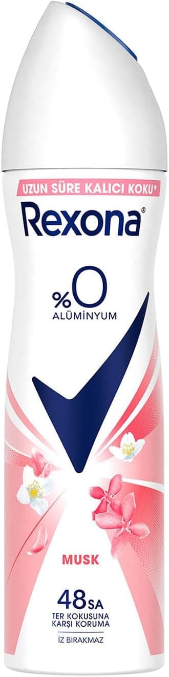 اسپری دئودورانت زنانه Rexona با رایحه Musk بدون آلومینیوم 150 ml اسپری دئودورانت زنانه Rexona با رایحه Musk بدون آلومینیوم 150 ml