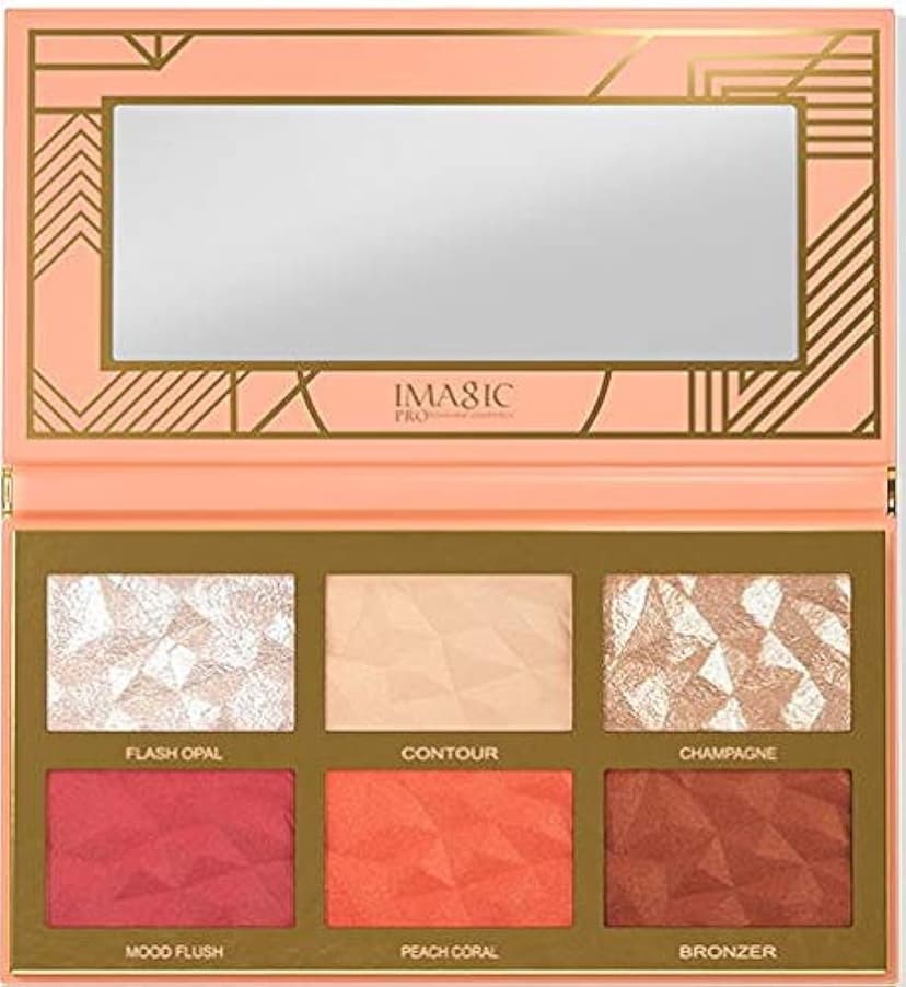پالت آرایشی Imagic Professional Cosmetics هایلایت، رژگونه و کانتور هیبرید 6 رنگ پالت آرایشی Imagic Professional Cosmetics هایلایت، رژگونه و کانتور هیبرید 6 رنگ