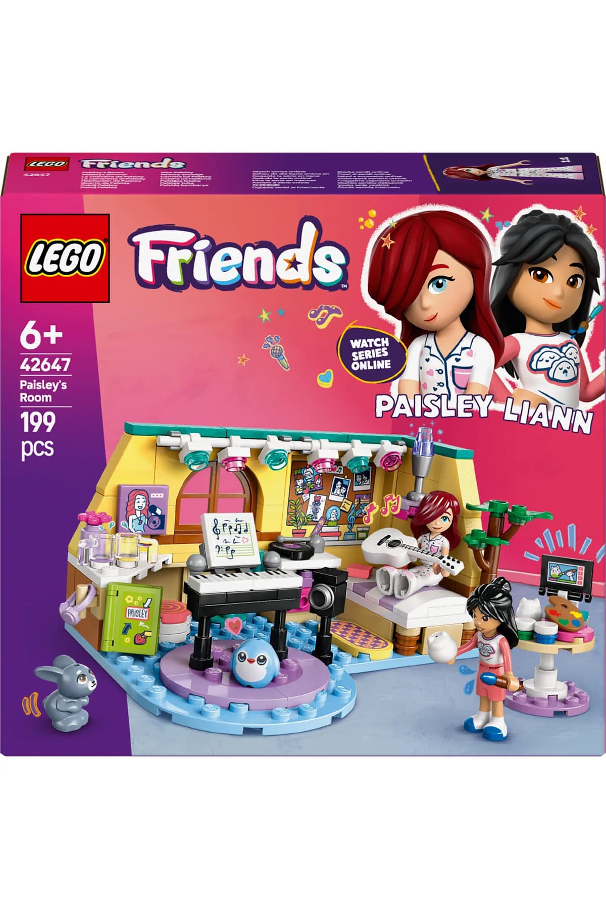 ست ساختنی اسباببازی 6+ لگو Friends اتاق Paisley مدل 42647، 199 قطعه ست ساختنی اسباببازی 6+ لگو Friends اتاق Paisley مدل 42647، 199 قطعه