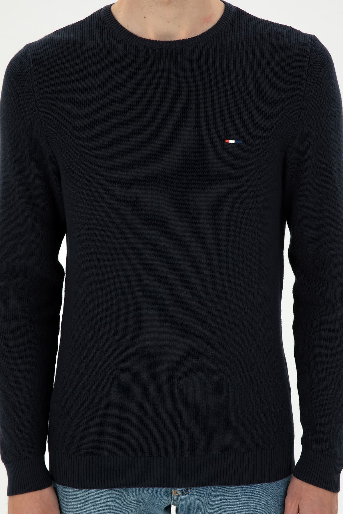 پلیور مردانه U.S. Polo Assn. فیت اسلیم یقه گرد سرمهای مدل 50298282-VR033 پلیور مردانه U.S. Polo Assn. فیت اسلیم یقه گرد سرمهای مدل 50298282-VR033