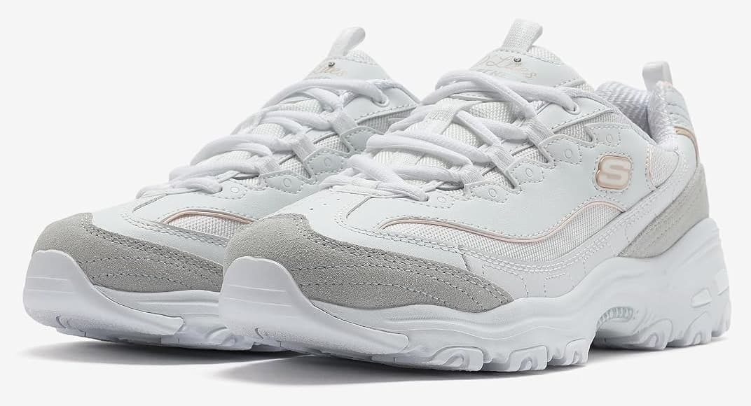 کفش زنانه Skechers سفید D'LITES - NEW HEAT کفش زنانه Skechers سفید D'LITES - NEW HEAT