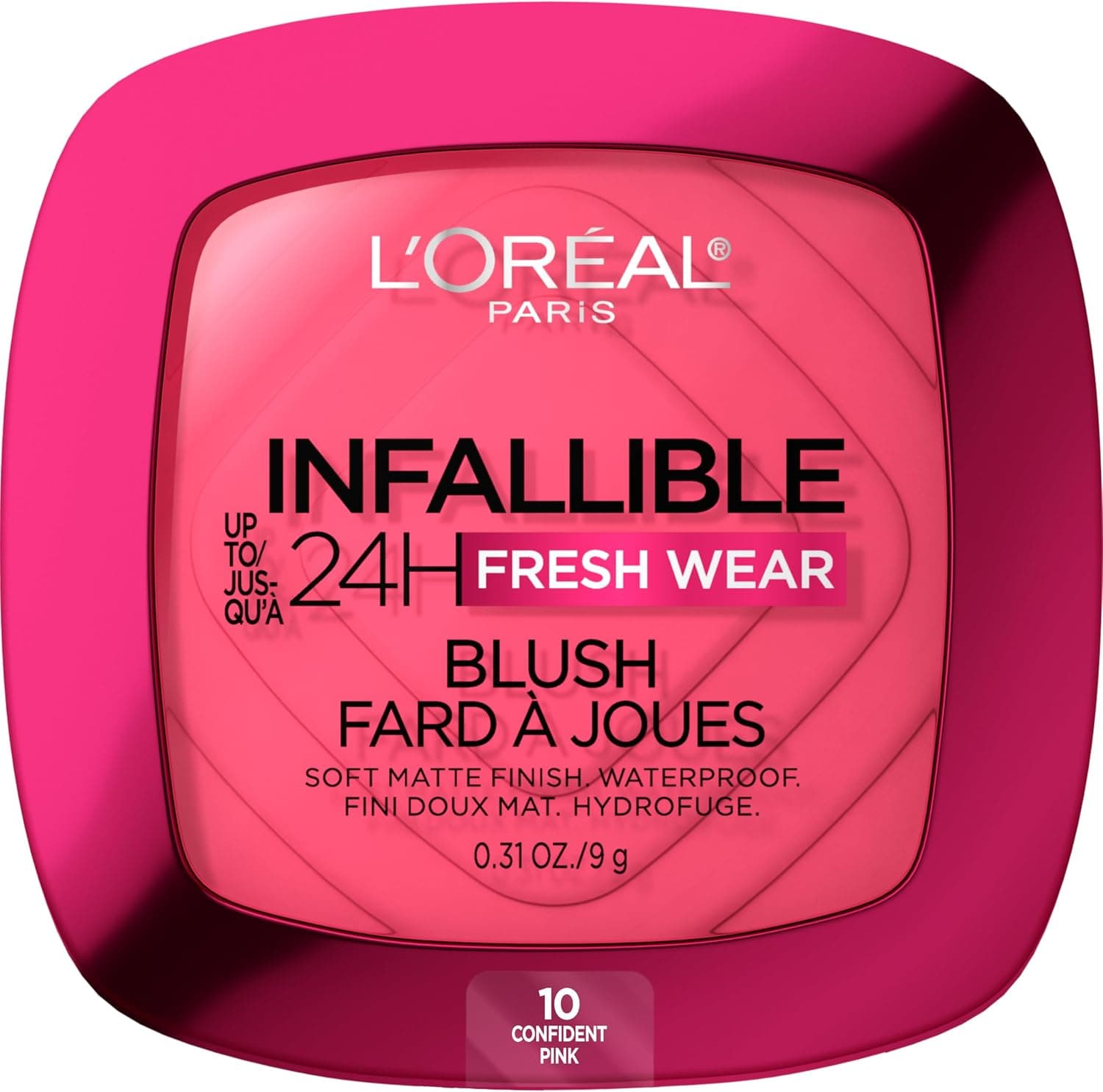 رژگونه مات L'Oreal Paris Infallible مدل Confident Pink 10، ضدآب و بادوام رژگونه مات L'Oreal Paris Infallible مدل Confident Pink 10، ضدآب و بادوام
