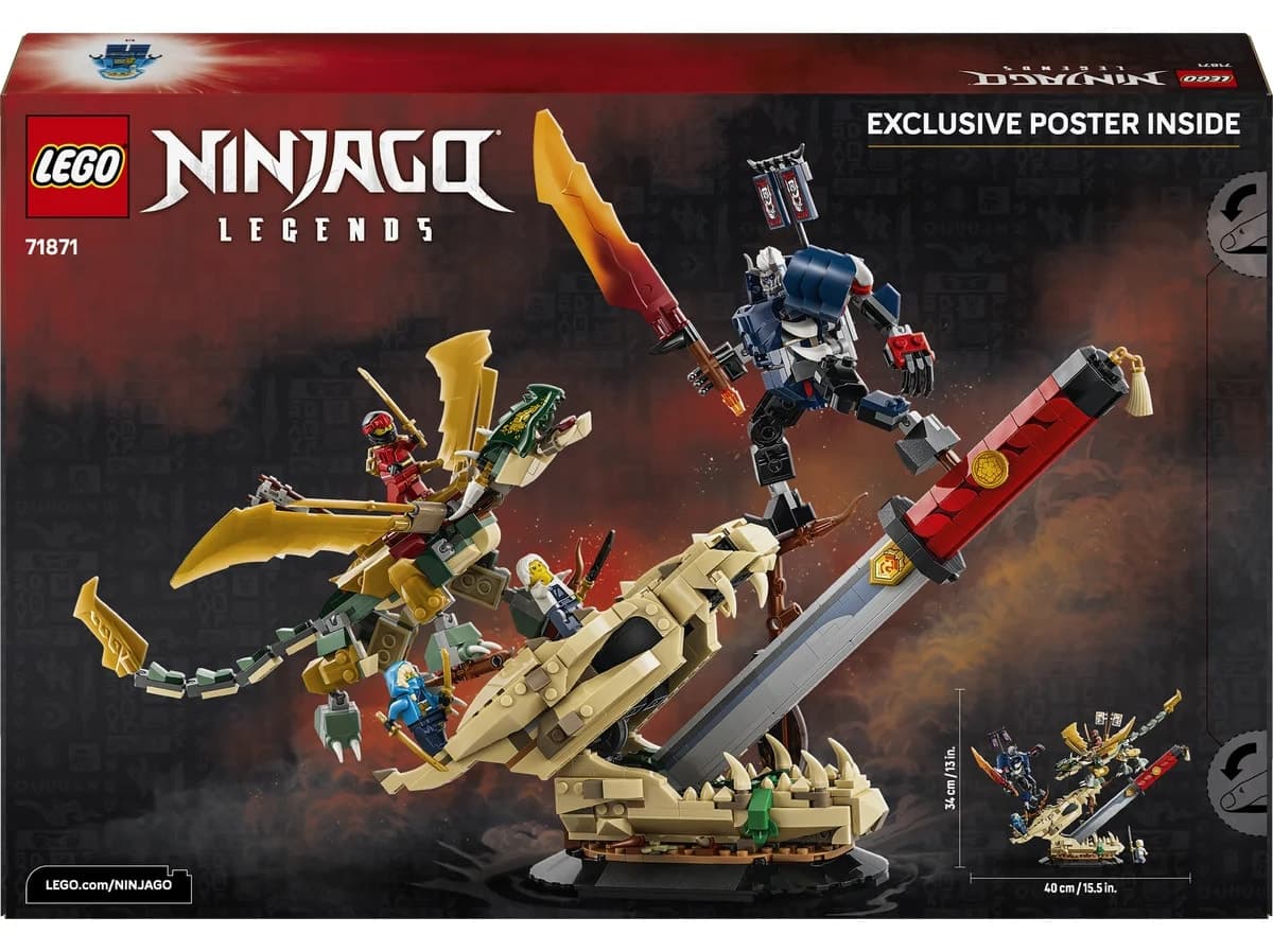 لگو NINJAGO نبرد شمشیر اژدها ۱۰۱۶ قطعهای مدل 71871 لگو NINJAGO نبرد شمشیر اژدها ۱۰۱۶ قطعهای مدل 71871