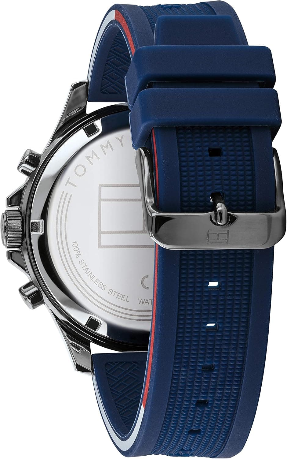 ساعت مردانه Tommy Hilfiger صفحه سرمهای بند سیلیکونی آبی مدل 1791721 ساعت مردانه Tommy Hilfiger صفحه سرمهای بند سیلیکونی آبی مدل 1791721