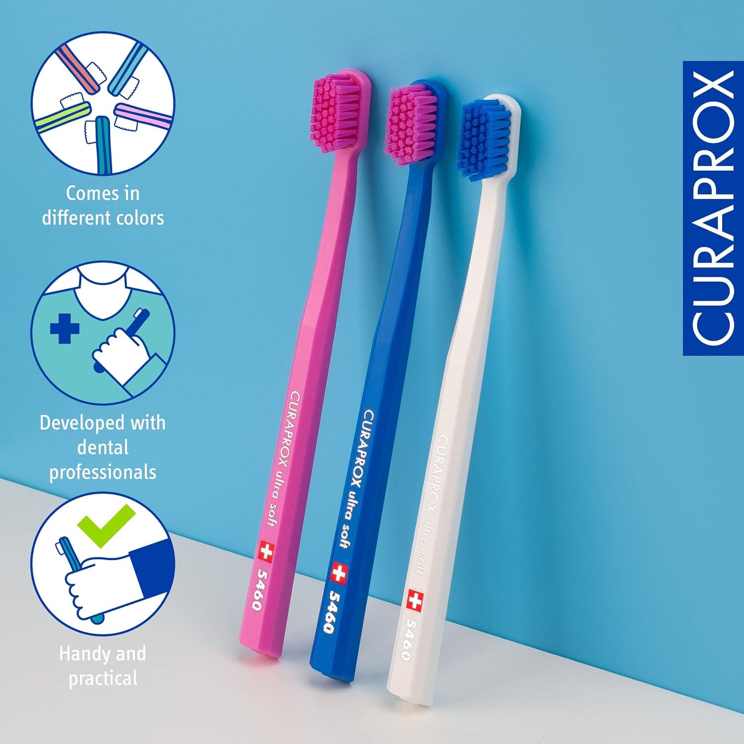 مسواک فوقالعاده نرم CURAPROX بسته 3 عددی مسواک فوقالعاده نرم CURAPROX بسته 3 عددی