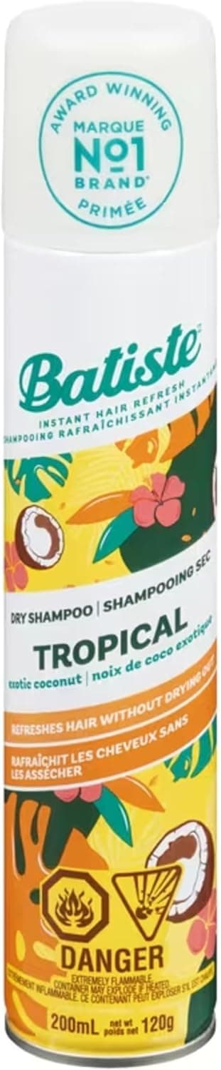 شامپو خشک حجمدهنده Batiste مناسب موهای بیحالت، پاککننده چربی ریشه 200ml شامپو خشک حجمدهنده Batiste مناسب موهای بیحالت، پاککننده چربی ریشه 200ml