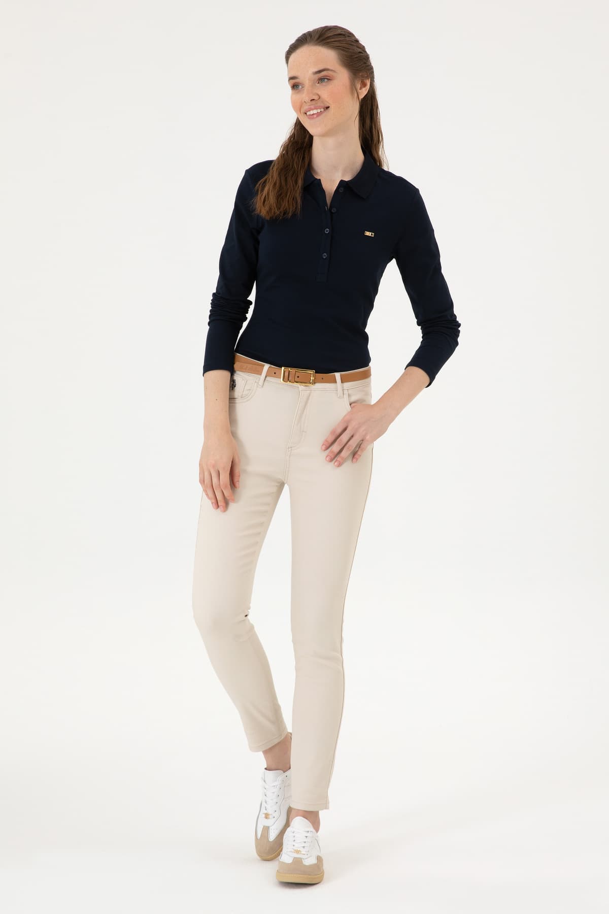 سویشرت یقه پولو زنانه U.S. Polo Assn. سرمهای ساده مدل 50313593-VR033 سویشرت یقه پولو زنانه U.S. Polo Assn. سرمهای ساده مدل 50313593-VR033