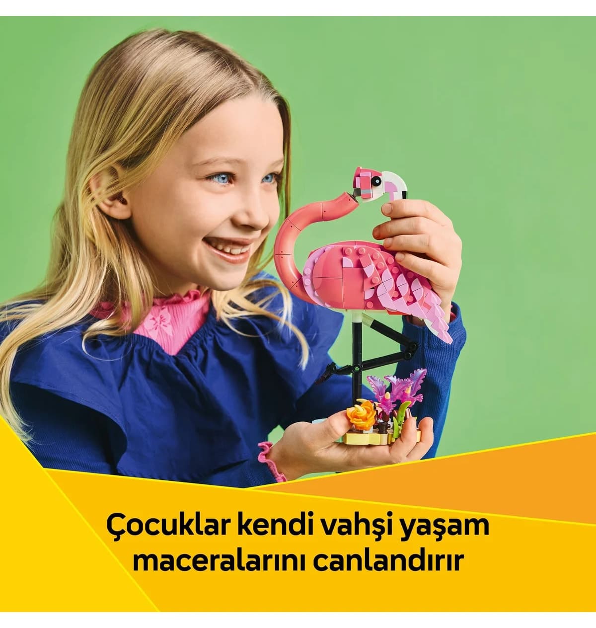 لگو Creator 3 در 1 حیوانات وحشی فلامینگوی صورتی مدل 31170 لگو Creator 3 در 1 حیوانات وحشی فلامینگوی صورتی مدل 31170