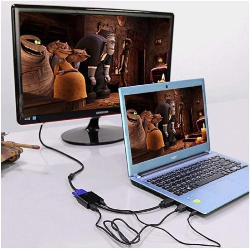 کابل تبدیل HDMI به VGA مانیتور Alfais با پشتیبانی از صدا مدل 4488 کابل تبدیل HDMI به VGA مانیتور Alfais با پشتیبانی از صدا مدل 4488