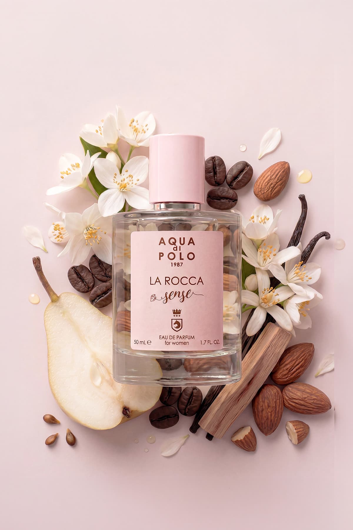 ست عطر زنانه Aqua Di Polo 1987 La Rocca Sense EDP با رایحه گلفام و شرقی، یاس، وانیل و سدر 50ml 3 عدد ست عطر زنانه Aqua Di Polo 1987 La Rocca Sense EDP با رایحه گلفام و شرقی، یاس، وانیل و سدر 50ml 3 عدد