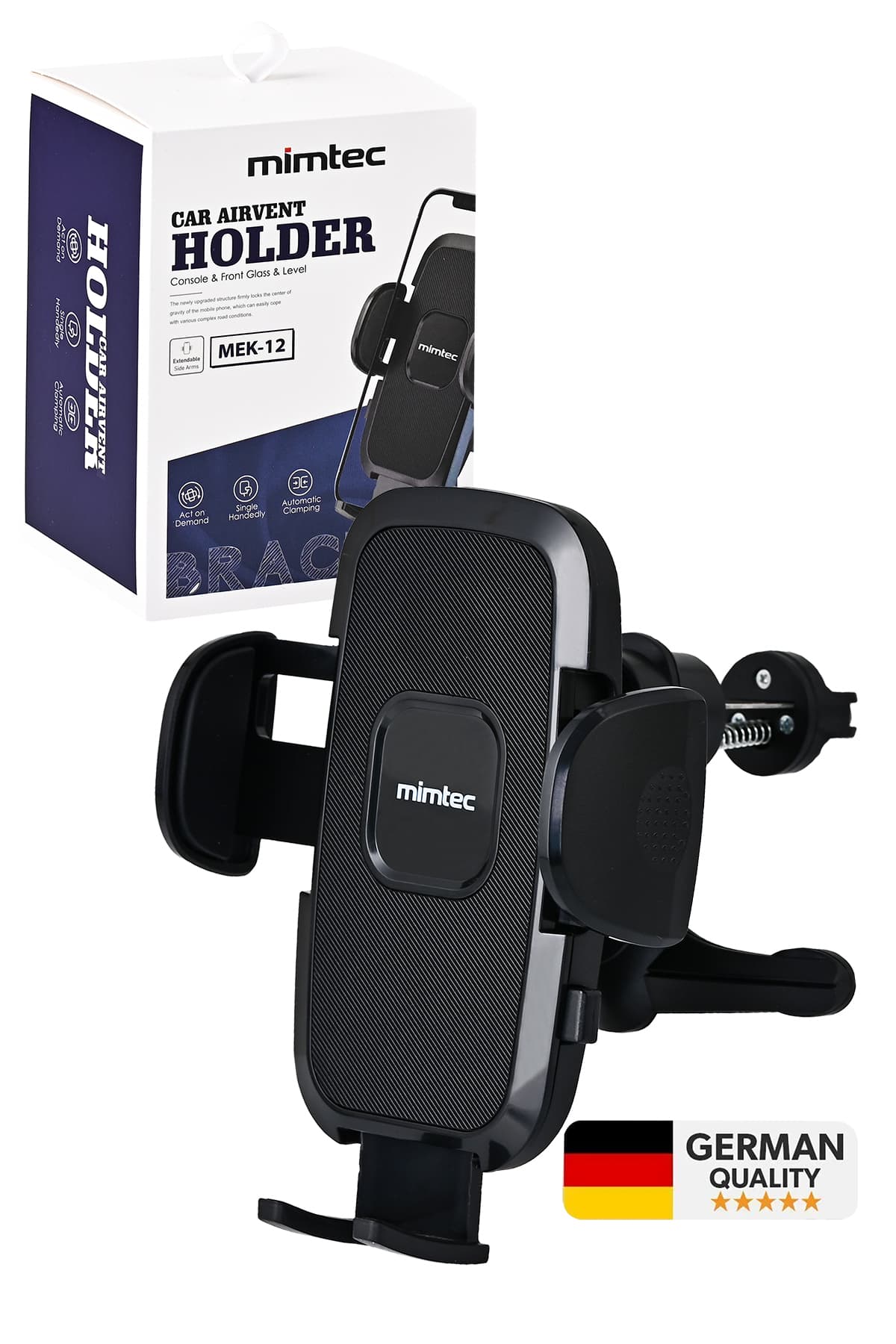نگهدارنده موبایل خودرو mimtec با گیره فلزی برای دریچه کولر نگهدارنده موبایل خودرو mimtec با گیره فلزی برای دریچه کولر