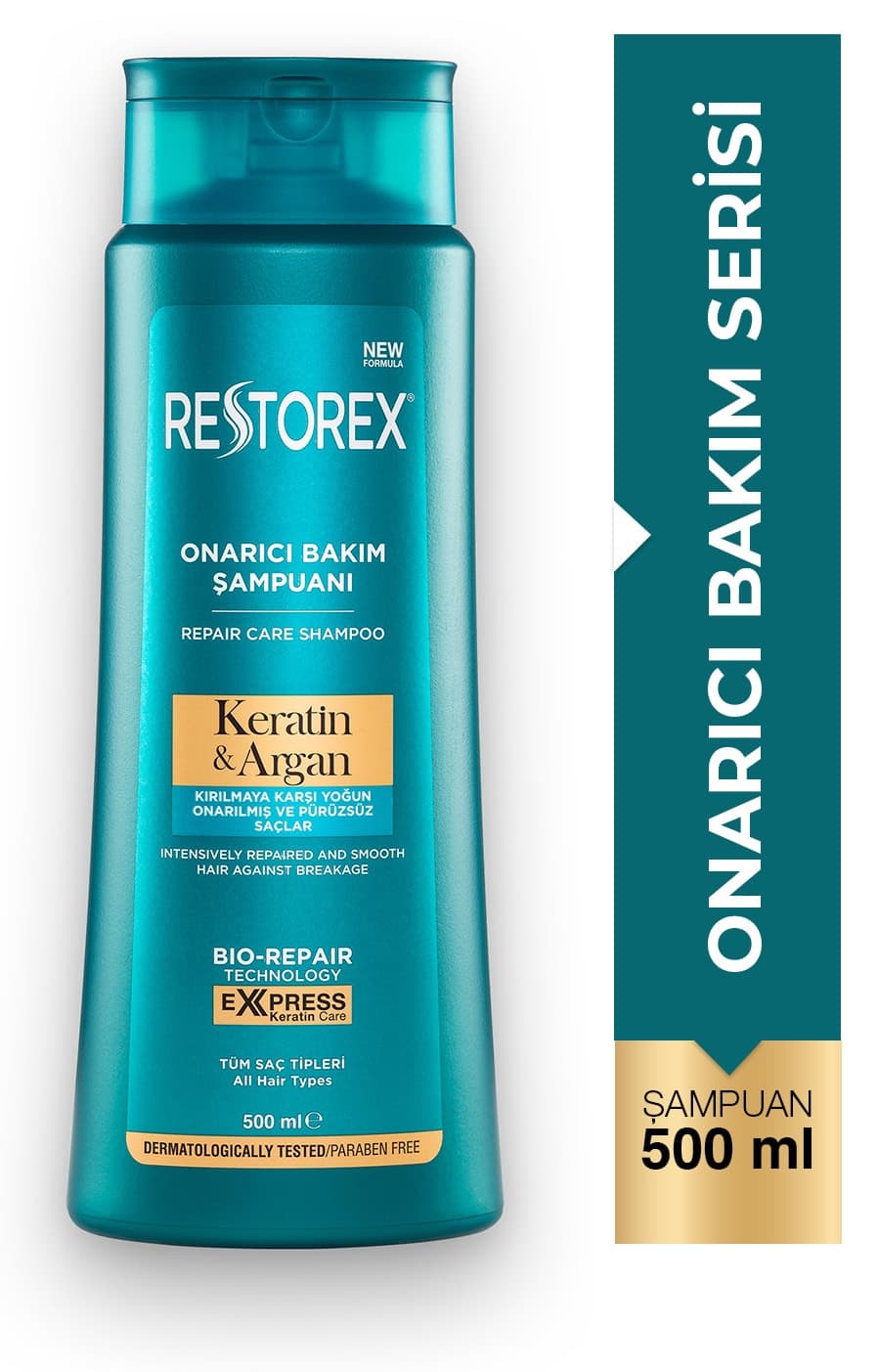 شامپو مراقبت و ترمیمکننده مو حاوی کراتین و آرگان Restorex 500ml شامپو مراقبت و ترمیمکننده مو حاوی کراتین و آرگان Restorex 500ml