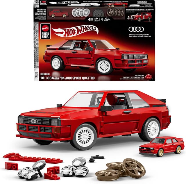 ست ساختنی Mattel Brick Shop سری Hot Wheels Elite مدل Audi S ست ساختنی Mattel Brick Shop سری Hot Wheels Elite مدل Audi S