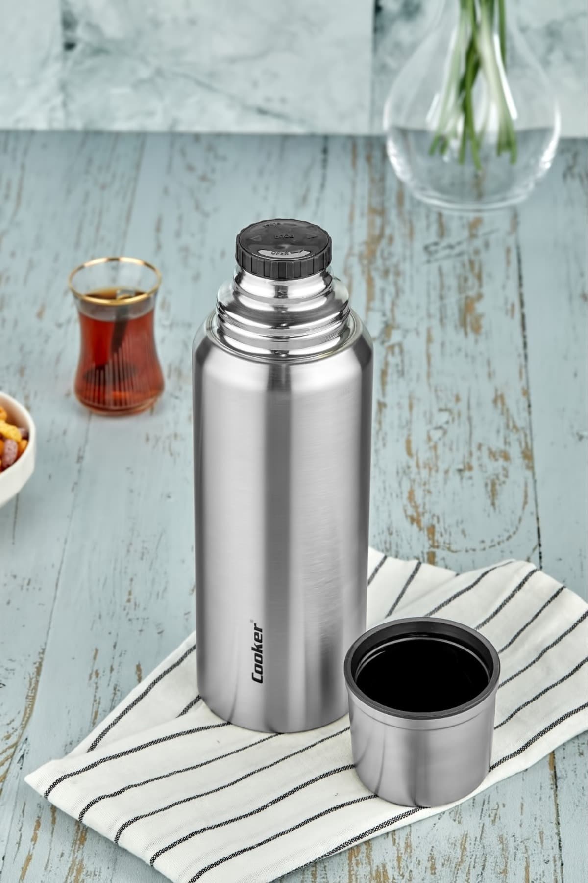 فلاسک Cooker CampMate استیل ضدزنگ 1 Litre مدل CKR2080 فلاسک Cooker CampMate استیل ضدزنگ 1 Litre مدل CKR2080