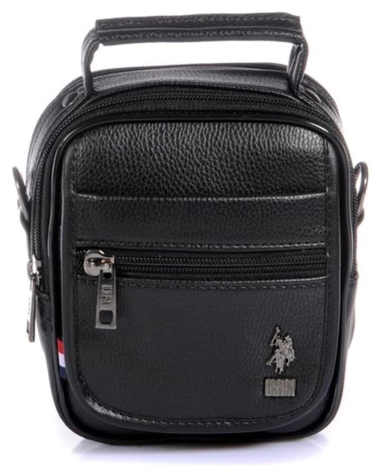 کیف پستچی مردانه U.S. Polo Assn. لوگودار مشکی ریلکس مدل PLEVR8415 کیف پستچی مردانه U.S. Polo Assn. لوگودار مشکی ریلکس مدل PLEVR8415