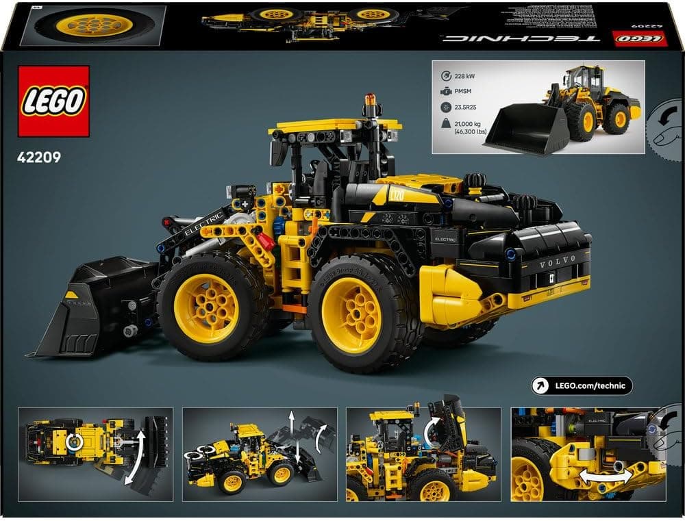 لگو 42209 مدل تکنیک بارگیر چرخدار برقی Volvo L120 لگو 42209 مدل تکنیک بارگیر چرخدار برقی Volvo L120