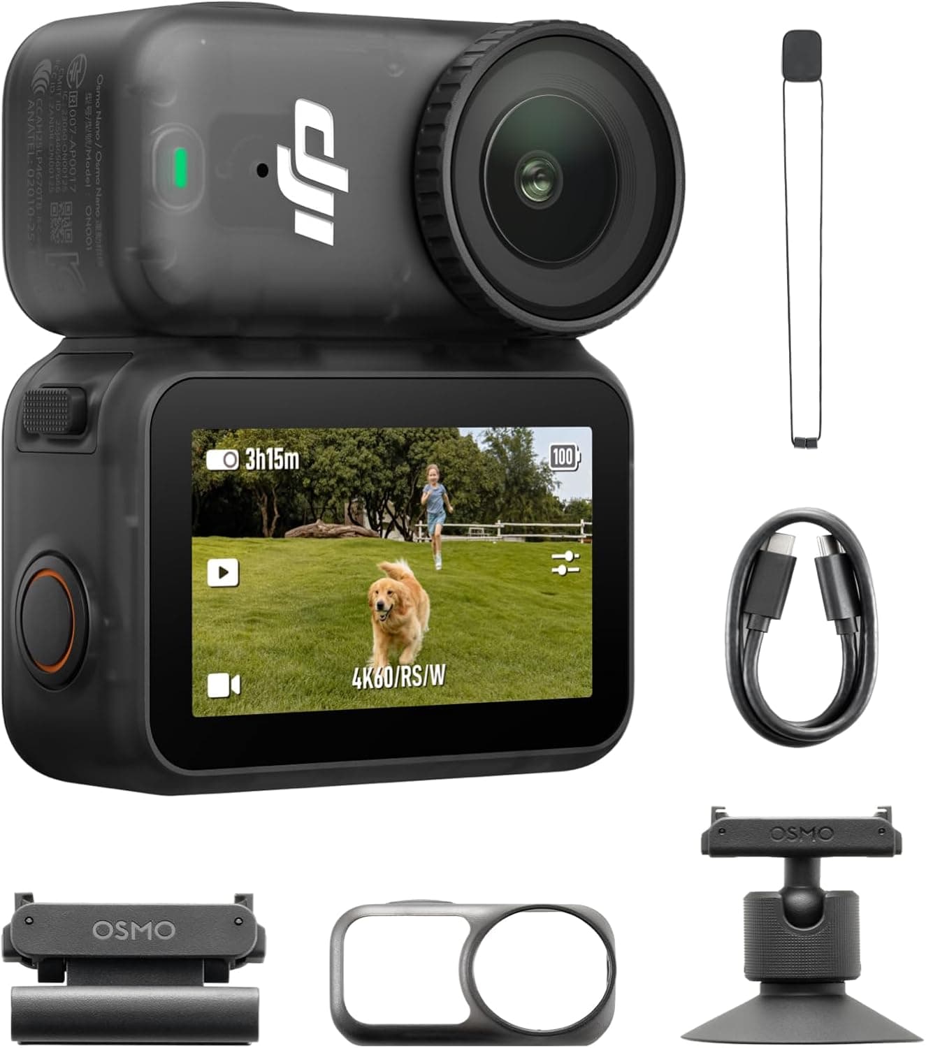 دوربین ولاگینگ ورزشی DJI Osmo Nano Standard Combo (128GB)، 4K/60fps، دید عریض 143°، نسخه امارات با ضمانت رسمی دوربین ولاگینگ ورزشی DJI Osmo Nano Standard Combo (128GB)، 4K/60fps، دید عریض 143°، نسخه امارات با ضمانت رسمی