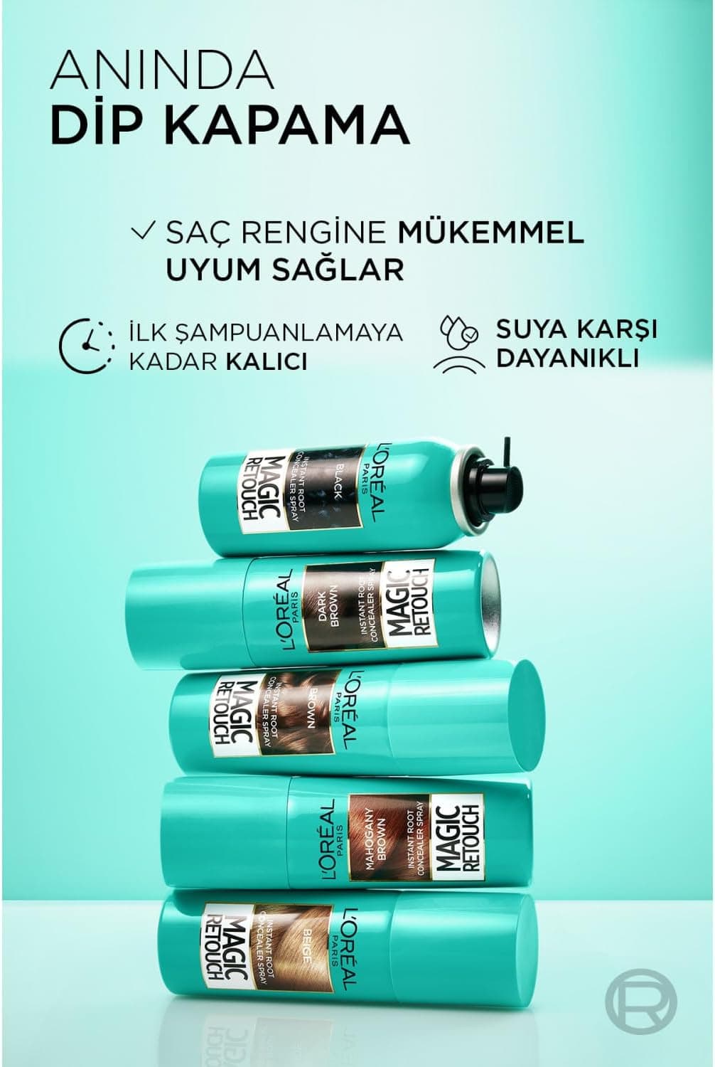 اسپری پوشاننده ریشه موهای سفید L'Oreal Paris Magic Retouch رنگ قهوهای روشن 75 ml اسپری پوشاننده ریشه موهای سفید L'Oreal Paris Magic Retouch رنگ قهوهای روشن 75 ml