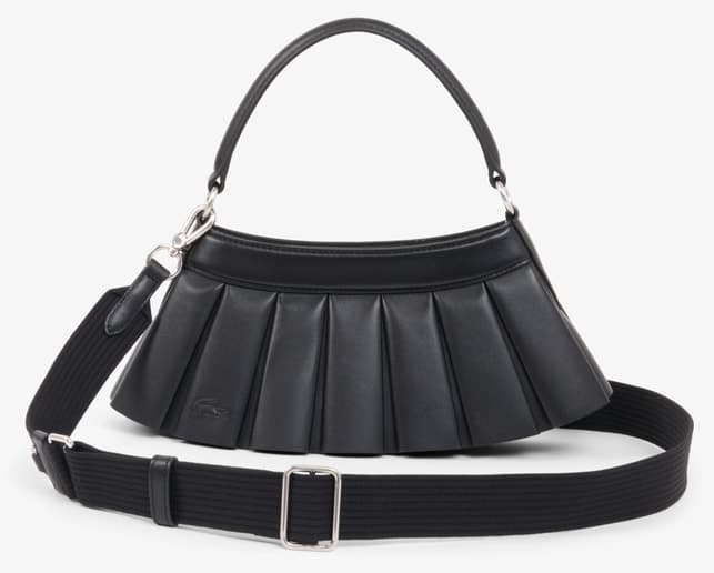 کیف دوشی زنانه چرمی Lacoste مدل H Lenglen مشکی کیف دوشی زنانه چرمی Lacoste مدل H Lenglen مشکی