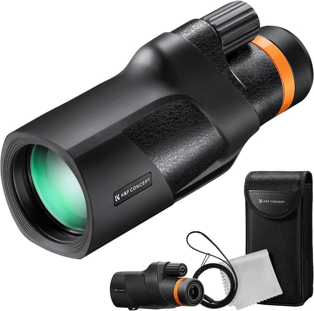 دوربین تکچشمی بزرگسالان K&F CONCEPT HD ضدآب IP68 با منشور BAK4 و لنز FMC مدل 12X50 مشکی دوربین تکچشمی بزرگسالان K&F CONCEPT HD ضدآب IP68 با منشور BAK4 و لنز FMC مدل 12X50 مشکی