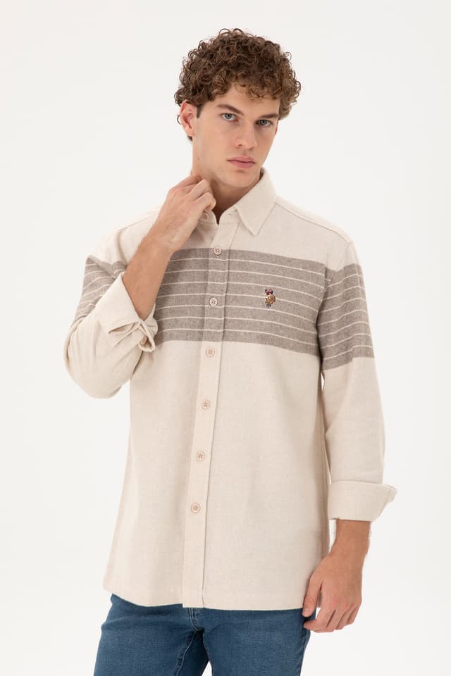 پیراهن مردانه U.S. Polo Assn. سنگی آستینبلند مدل 50291248-VR049 پیراهن مردانه U.S. Polo Assn. سنگی آستینبلند مدل 50291248-VR049