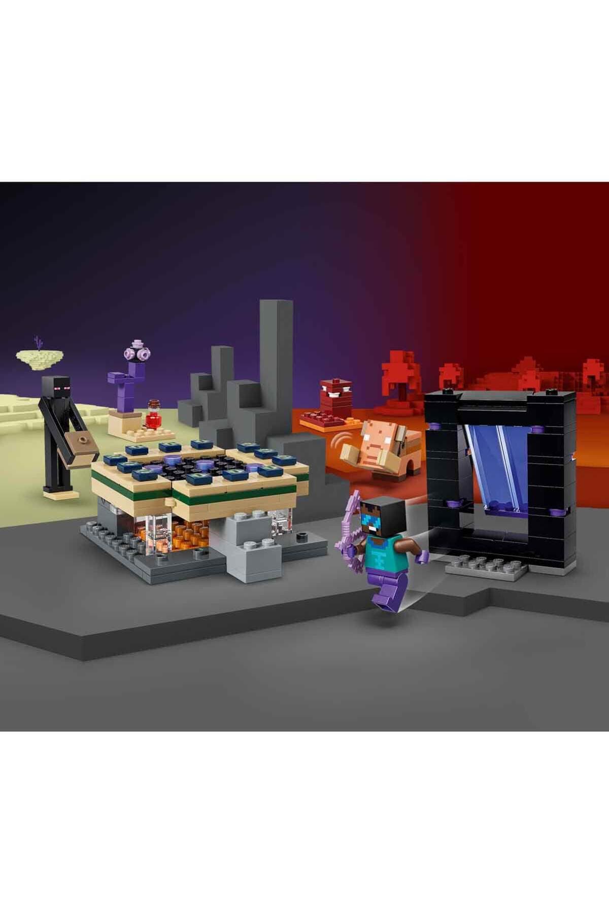 مجموعه ساختنی لگو Minecraft سفر به دروازه Nether و End مدل 21584 مجموعه ساختنی لگو Minecraft سفر به دروازه Nether و End مدل 21584