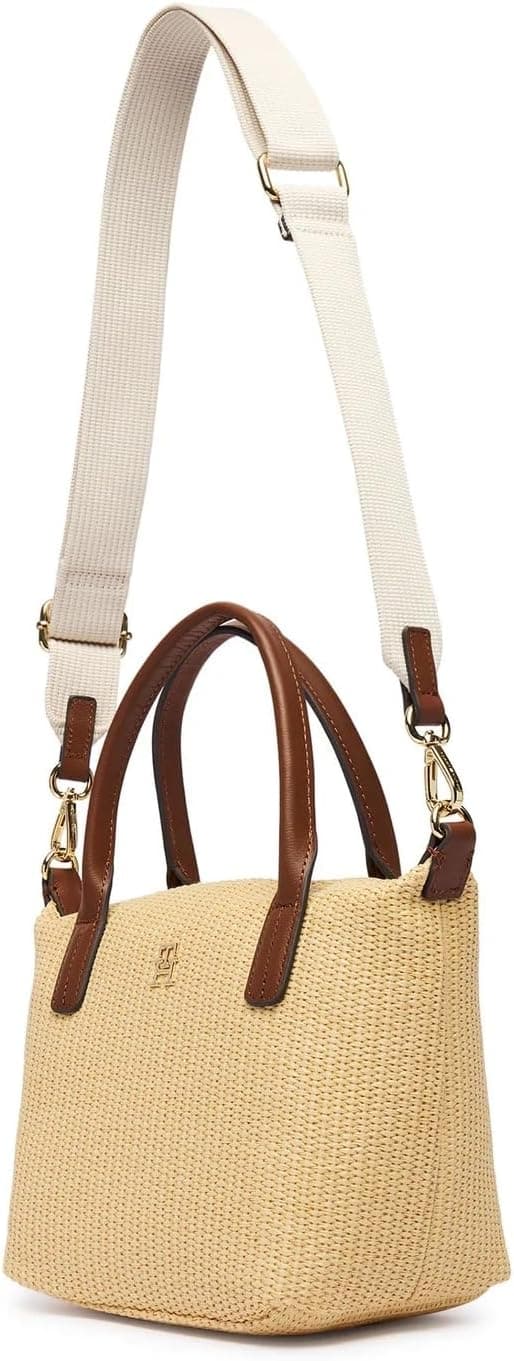 کیف دستی و دوشی Tommy Hilfiger Popette Mini Tote از رافیا طبیعی کیف دستی و دوشی Tommy Hilfiger Popette Mini Tote از رافیا طبیعی