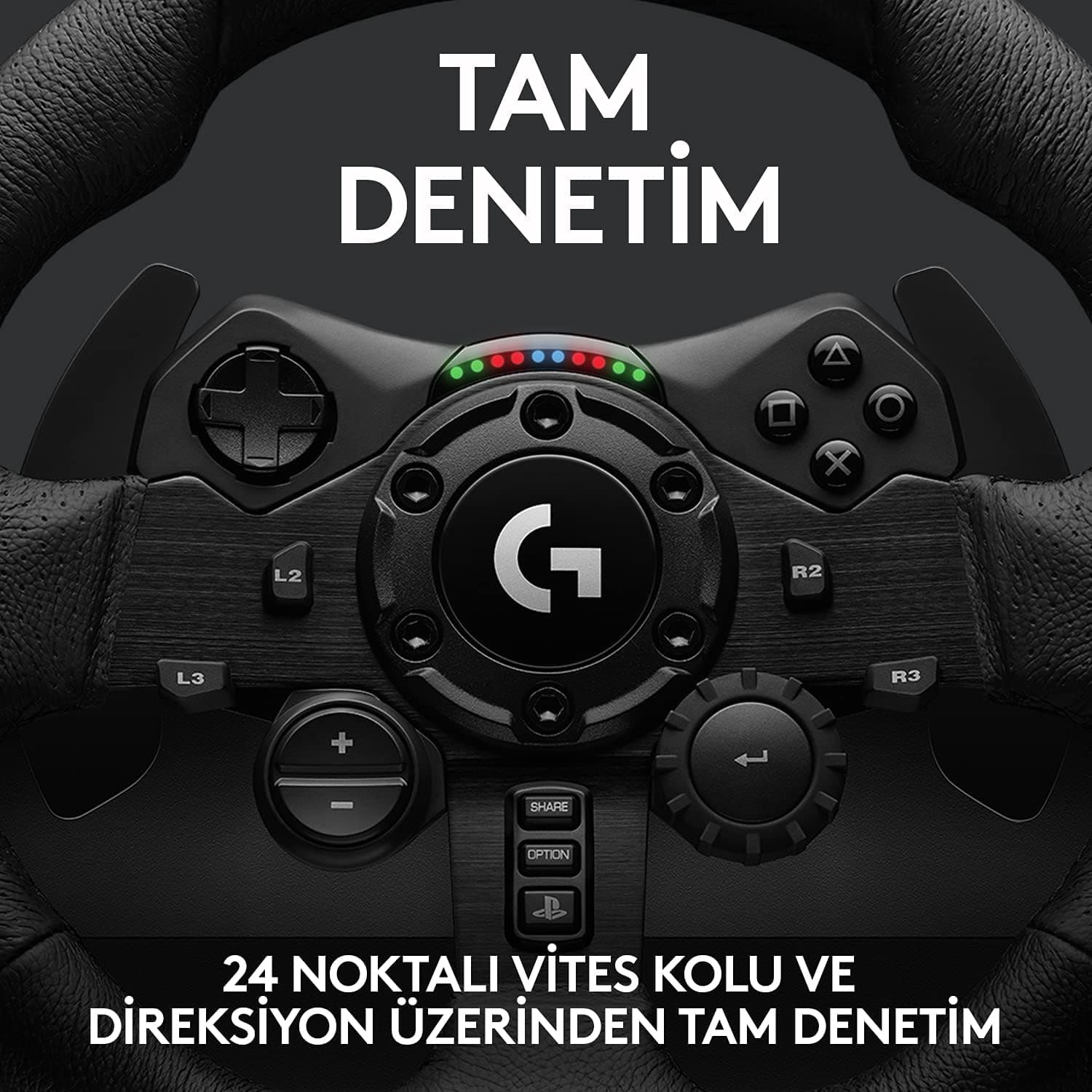 فرمان بازی مسابقهای Logitech G Driving Force با پدال ترمز مرحلهای، ساختار آلومینیومی، فولادی و چرمی، سازگار با PS3/PS4/PS5/PC، فناوری Trueforce، مشکی، مدل G923 فرمان بازی مسابقهای Logitech G Driving Force با پدال ترمز مرحلهای، ساختار آلومینیومی، فولادی و چرمی، سازگار با PS3/PS4/PS5/PC، فناوری Trueforce، مشکی، مدل G923