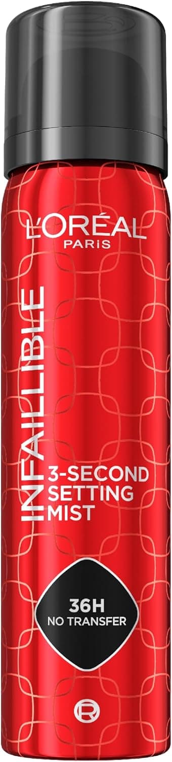 اسپری تثبیتکننده آرایش L'Oréal Paris Infallible مهپاش میکروفاین تا 36 ساعت 1.76 Fl Oz اسپری تثبیتکننده آرایش L'Oréal Paris Infallible مهپاش میکروفاین تا 36 ساعت 1.76 Fl Oz