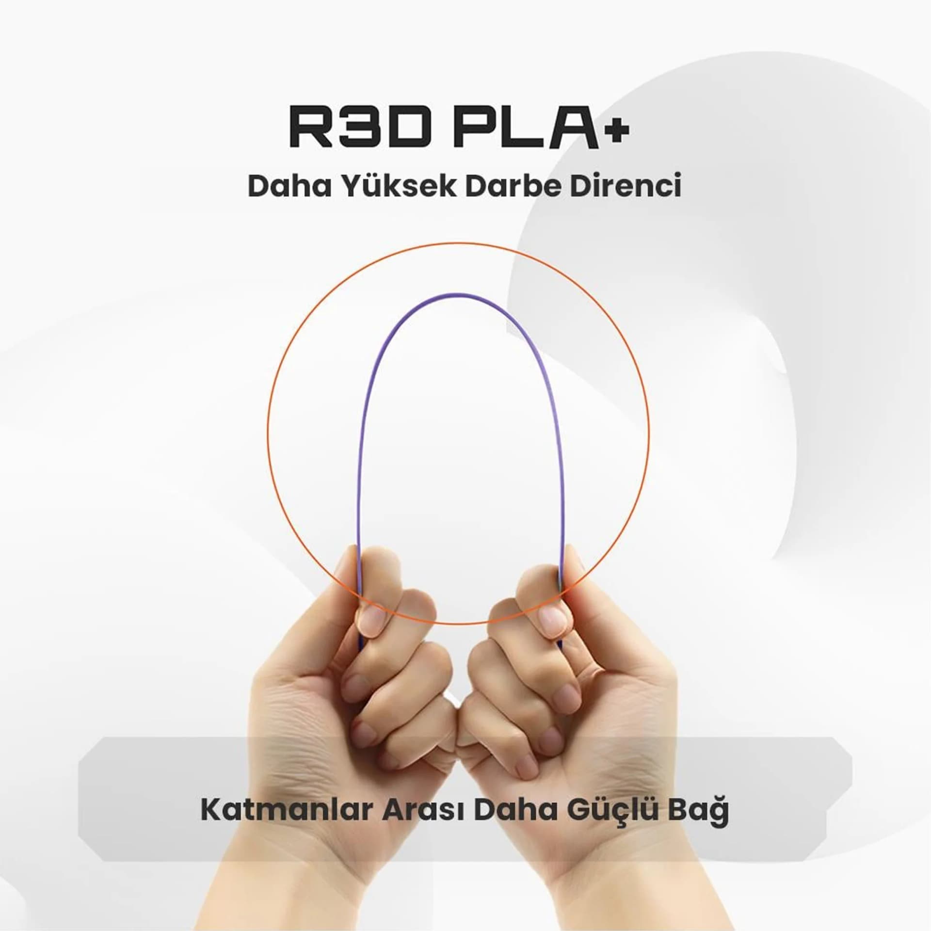 فیلامنت R3D Filament با متریال PLA+ مشکی فیلامنت R3D Filament با متریال PLA+ مشکی