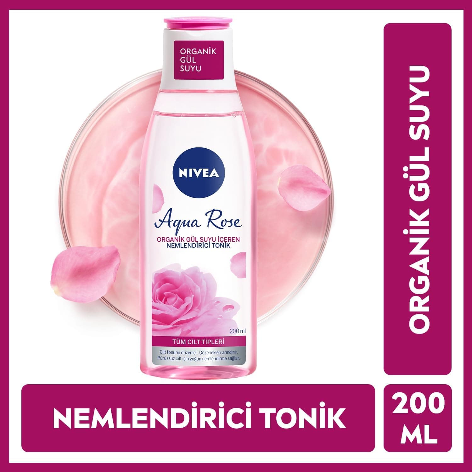 آب میسلار پاککننده آرایش Nivea آرامشبخش 400ml تونر مرطوبکننده Aqua Rose 200ml هدیه پنبه آب میسلار پاککننده آرایش Nivea آرامشبخش 400ml تونر مرطوبکننده Aqua Rose 200ml هدیه پنبه