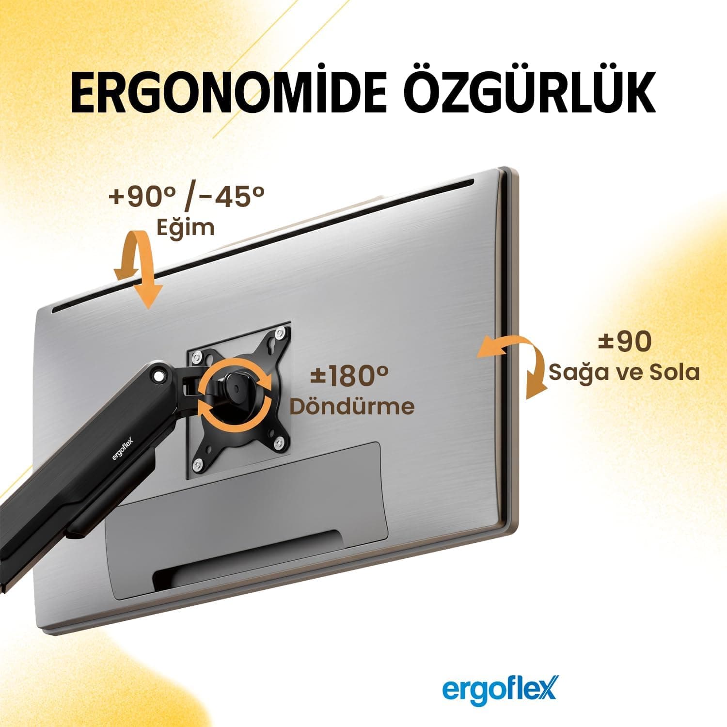 پایه مانیتور دو بازو ergoflex مناسب 17 تا 32 inch با تحمل وزن 2 تا 9 kg و کمکفنر مدل EF X16 پایه مانیتور دو بازو ergoflex مناسب 17 تا 32 inch با تحمل وزن 2 تا 9 kg و کمکفنر مدل EF X16