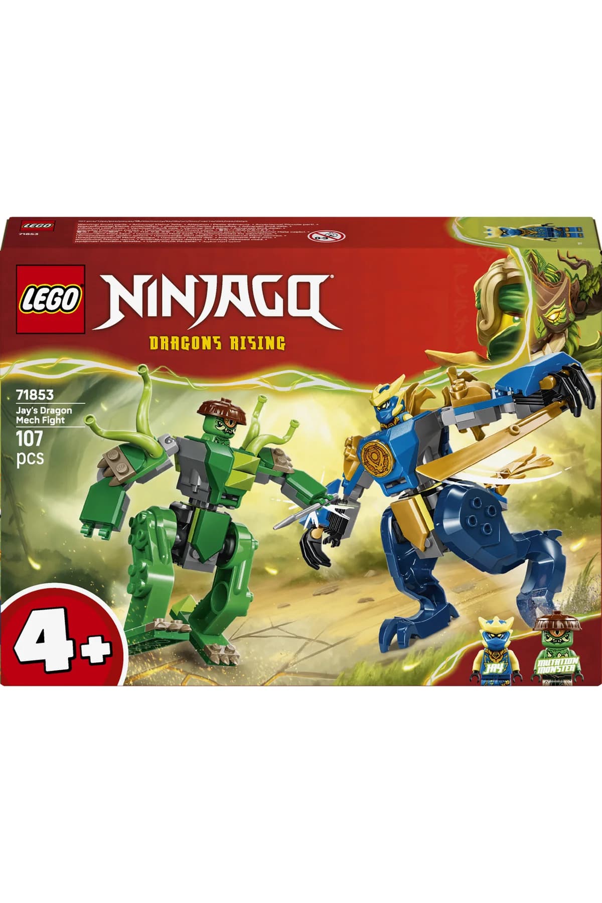 لگو NINJAGO کودکان 4+ نبرد ربات اژدهای Jay مدل 71853 (107 قطعه) لگو NINJAGO کودکان 4+ نبرد ربات اژدهای Jay مدل 71853 (107 قطعه)