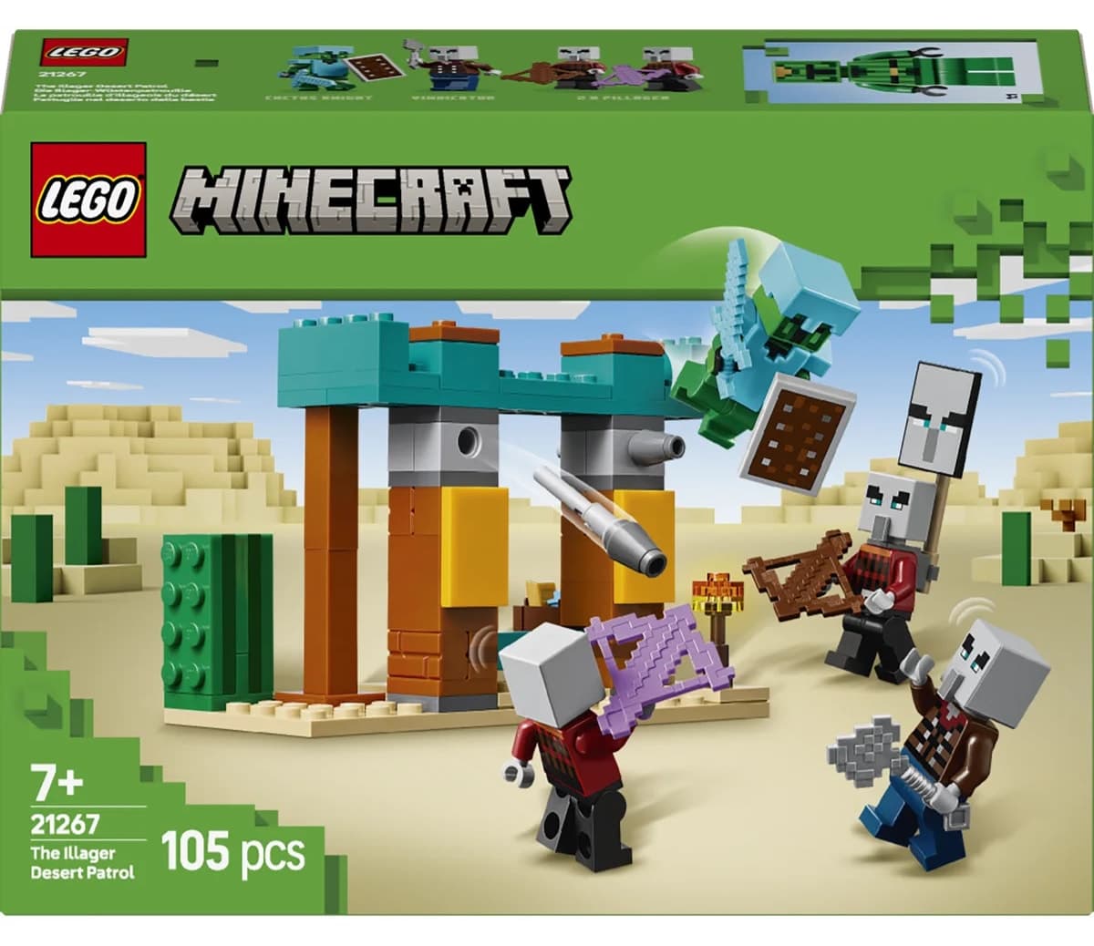 لگو Minecraft گشت صحرایی روستایی سرکش مدل 21267 ۱۰۵ قطعه لگو Minecraft گشت صحرایی روستایی سرکش مدل 21267 ۱۰۵ قطعه